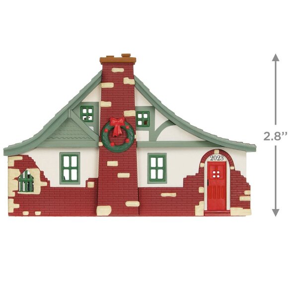 New! Traditional Tudor Hallmark Keepsake Christmas Ornament 2023 Nostalgic House - Picture 3 of 5